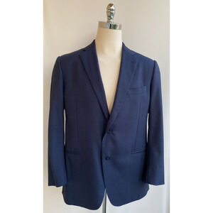 J. Hilburn Vitale Barberis Canonico Wool Blue Jacket Blazer Bespoke 44R